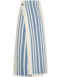 Malo - Virgin Wool-Cashmere Intarsia Wrap Skirt - Lyst
