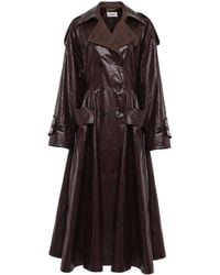 Chloé - Coated Linen Riding Coat - Lyst