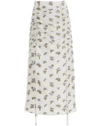 Ulla Johnson - Liora Fil Coupe Organza Midi Skirt - Lyst