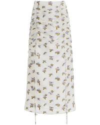 Ulla Johnson - Liora Fil Coupe Organza Midi Skirt - Lyst
