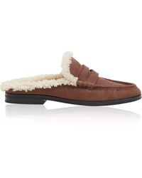 Jonathan Simkhai - Dean Shearling Loafer Mules - Lyst