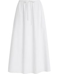Matteau - Drawcord Organic Cotton Maxi Drawstring Skirt - Lyst