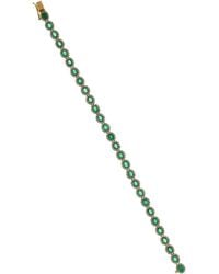 Amrapali - Mini Rajasthan 18k Yellow Gold Emerald Bracelet - Lyst