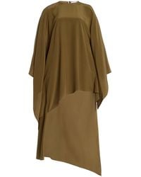 Michael Kors - Asymmetric Silk Crepe De Chine Caftan Top - Lyst