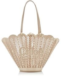 Chloé - Soleil Patent Leather Tote Bag - Lyst