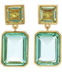 Lizzie Fortunato - Lush Gold-plated Glass Earrings - Lyst