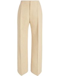 Bottega Veneta - Curved Mélange-knit Trousers - Lyst