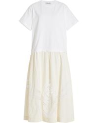 Sea - Anisley Windbreaker Cotton Midi Dress - Lyst