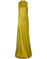 LAPOINTE - Sleeveless Satin Gown - Lyst