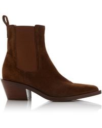 Gianvito Rossi - Dover Suede Chelsea Boots - Lyst