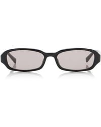 Saint Laurent - Erin Oval-Frame Acetate Sunglasses - Lyst