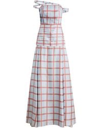 Emilia Wickstead - Estella Grid Wool Maxi Dress - Lyst