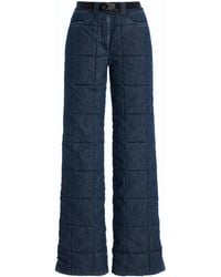 Ienki Ienki - Chalet Quilted Down Denim Pants - Lyst