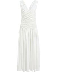 KHAITE - Nola Cotton Poplin Maxi Dress - Lyst
