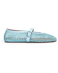 Alaïa - Mesh Mary Jane Flats - Lyst
