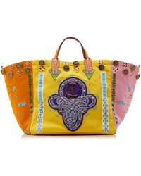 Christian Louboutin - Breizcaba Embroidered Canvas Tote Bag - Lyst