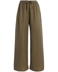 Leset - Daniel Linen-Blend Drawstring Pocket Pants - Lyst