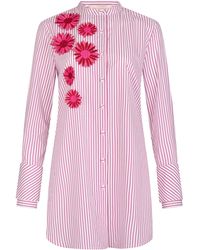 Silvia Tcherassi - Silvina Embellished Cotton Top - Lyst