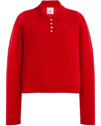 Leset - Jesse Wool Polo Sweater - Lyst