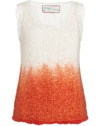 Bottega Veneta - Lightweight Wool Silk Overdye Knit Tank Top - Lyst