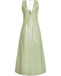 Bottega Veneta - Tasseled Leather Midi Dress - Lyst