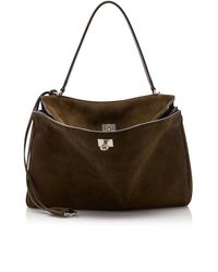 Balenciaga - Rodeo Medium Suede Handbag - Lyst