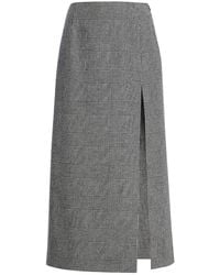 Michael Kors - Car Wash Wool-Cashmere Midi Skirt - Lyst