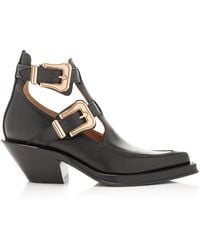 Gabriela Hearst - Castro Buckle-Detailed Leather Ankle Boots - Lyst