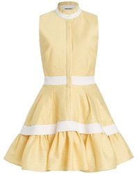 Alexis - Natacha Herringbone Mini Shirt Dress - Lyst