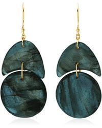 Ten Thousand Things - Tiny Arps 18k Yellow Gold Labradorite Earrings - Lyst