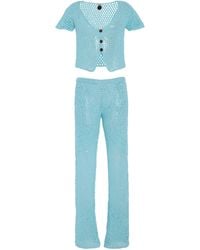 Akoia Swim - Exclusive Riviera Cotton-crochet Pant Set - Lyst