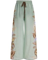 Zimmermann - Silk Coco Relaxed Trousers - Lyst