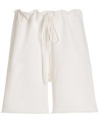 Nili Lotan Austin Cotton Shorts - White