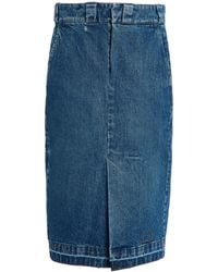Maison Margiela - Denim Midi Skirt - Lyst
