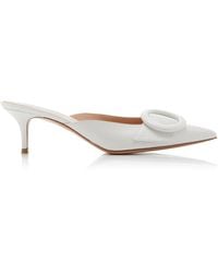 Gianvito Rossi - Buckle-detailed Leather Mules - Lyst