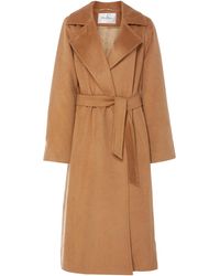 Max Mara Manuela Belted Camel Hair Coat - Brown
