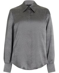 Brandon Maxwell - Spence Silk Button-down Shirt - Lyst