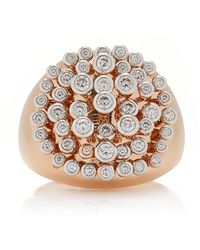 Marie Mas - King Wave 18k Rose Gold Diamond Ring - Lyst