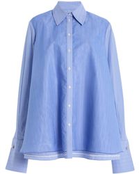 Brandon Maxwell - The Vaughn Layered Cotton Shirt - Lyst