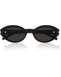 Saint Laurent - Round-frame Acetate Sunglasses - Lyst