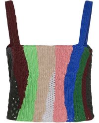 Gabriela Hearst - Bora Crocheted Cashmere Crop Top - Lyst