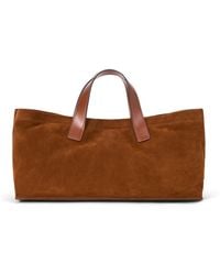 STAUD - Port Suede Tote Bag - Lyst