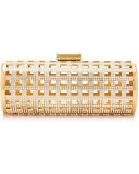 Jonathan Simkhai - Aviary Crystal-embellished Gold-tone Cage Clutch - Lyst