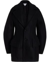Bottega Veneta - Stretch-wool Felt Short Coat - Lyst