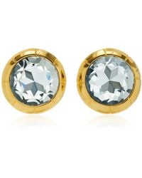 Alessandra Rich - Gold-tone Crystal Earrings - Lyst