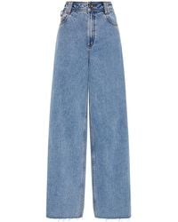 Aje. - Outline High-Rise Rigid Denim Wide-Leg Jeans - Lyst