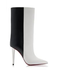 Christian Louboutin - Astrilarge 100Mm Two-Tone Leather Ankle Boots - Lyst