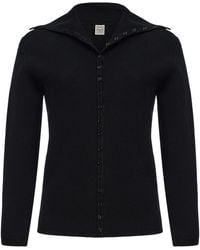 TOTEME - Knit Polo Cardigan - Lyst