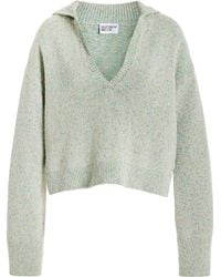 Matthew Bruch - Sailor Melange-knit Cotton-linen Sweater - Lyst