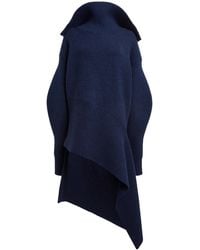 Givenchy - Asymmetric Wool-Cashmere Mini Dress - Lyst